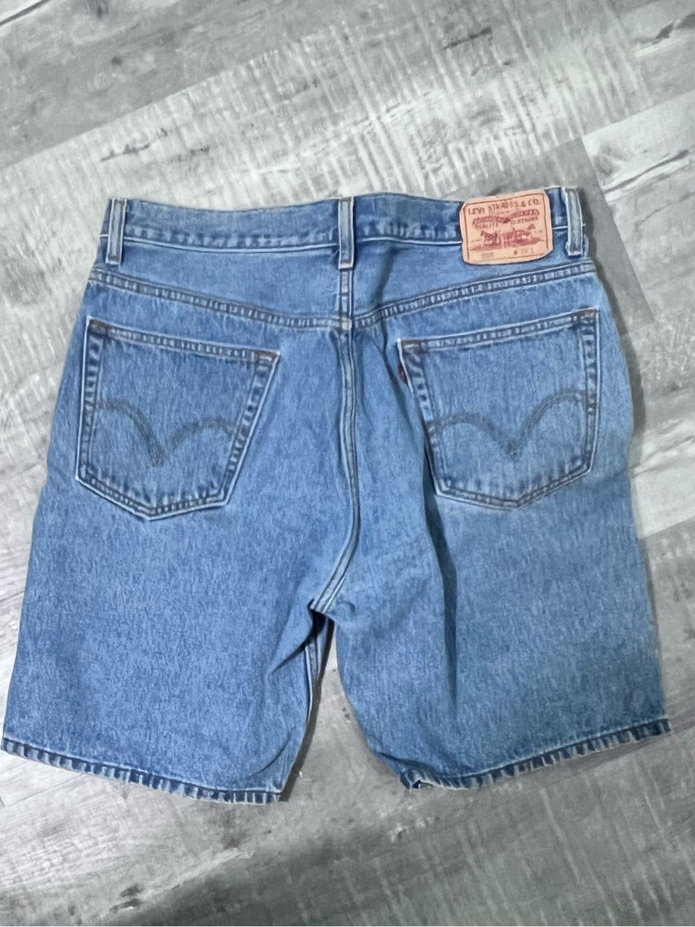 Levi's Men's Blue Denim Shorts - Classic 5-Pocket 505 Vintage 90’s Size 36